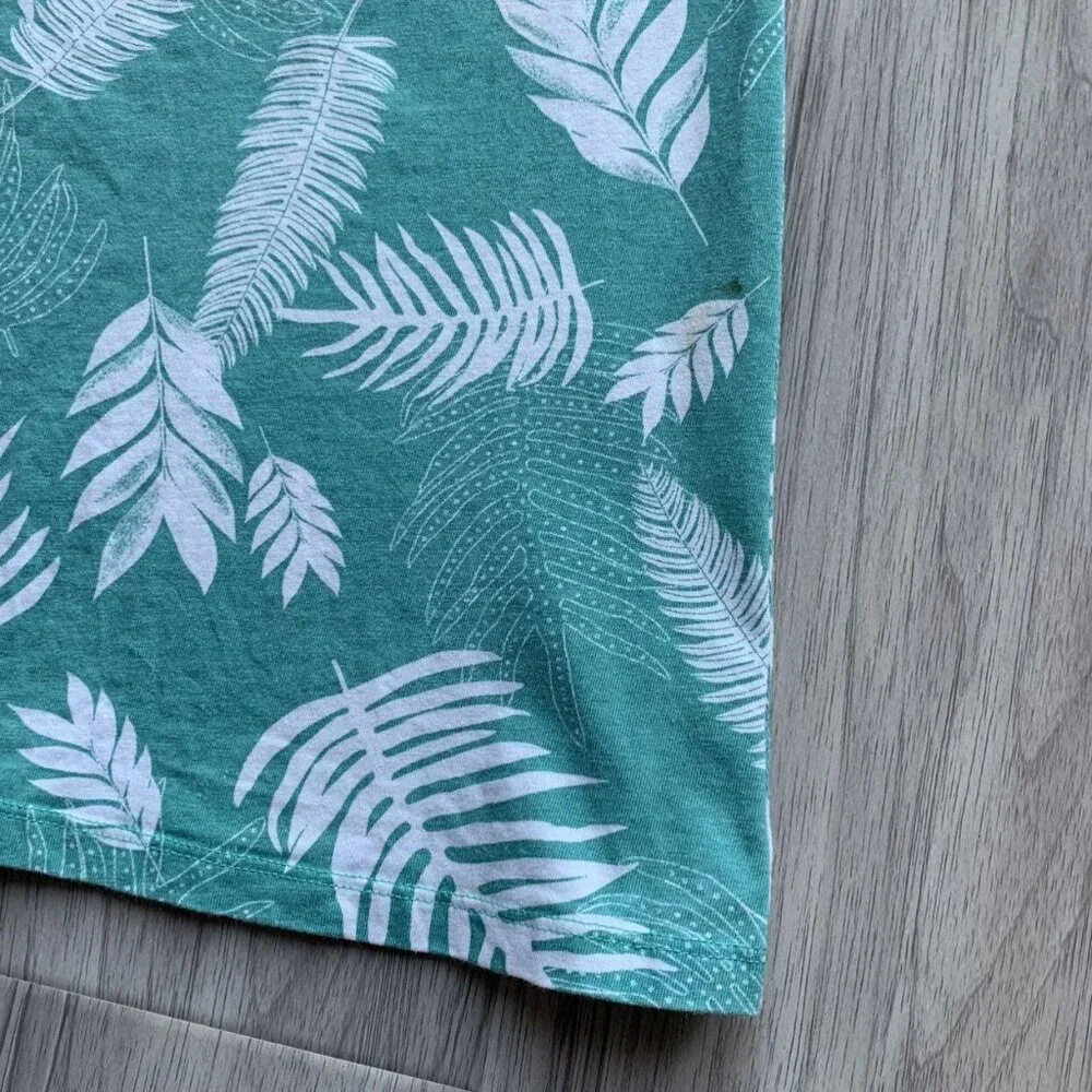 Tea Collection Fern Leaf Wrap Neck Dress